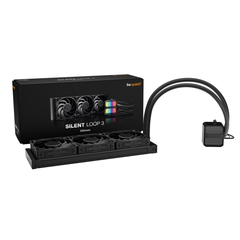 Be Quiet Silent Loop 3 - BW025 - 360mm AIO Liquid CPU Cooler, 3x120mm PWM Fans — Buy in Cyprus with Fast Delivery
