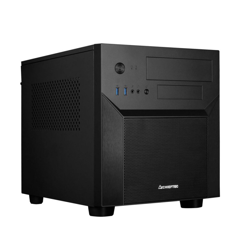 Chieftec CI-02B-OP PC Case - Cube Micro-ATX/Mini-ITX, Black, 320mm GPU, 160mm CPU Cooler Clearance