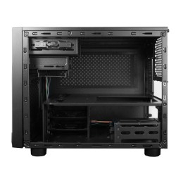 Chieftec CI-02B-OP PC Case - Cube Micro-ATX/Mini-ITX, Black, 320mm GPU, 160mm CPU Cooler Clearance