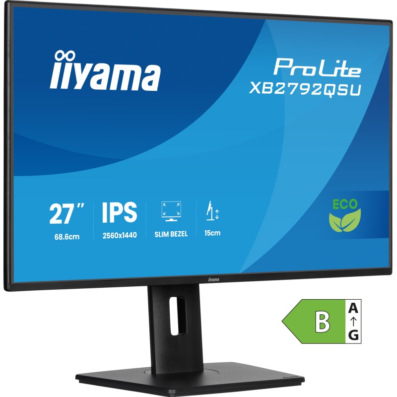 IIYAMA 68.6cm (27') - XB2792QSU-B1 - 16:9 HDMI+DP+2xUSB IPS — Buy in Cyprus with Fast Delivery