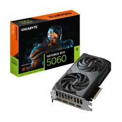 GIGABYTE GeForce RTX 5060 Windforce OC - Black, 8GB GDDR7, 2512 MHz, PCIe 5.0 — Buy in Cyprus with Fast Delivery