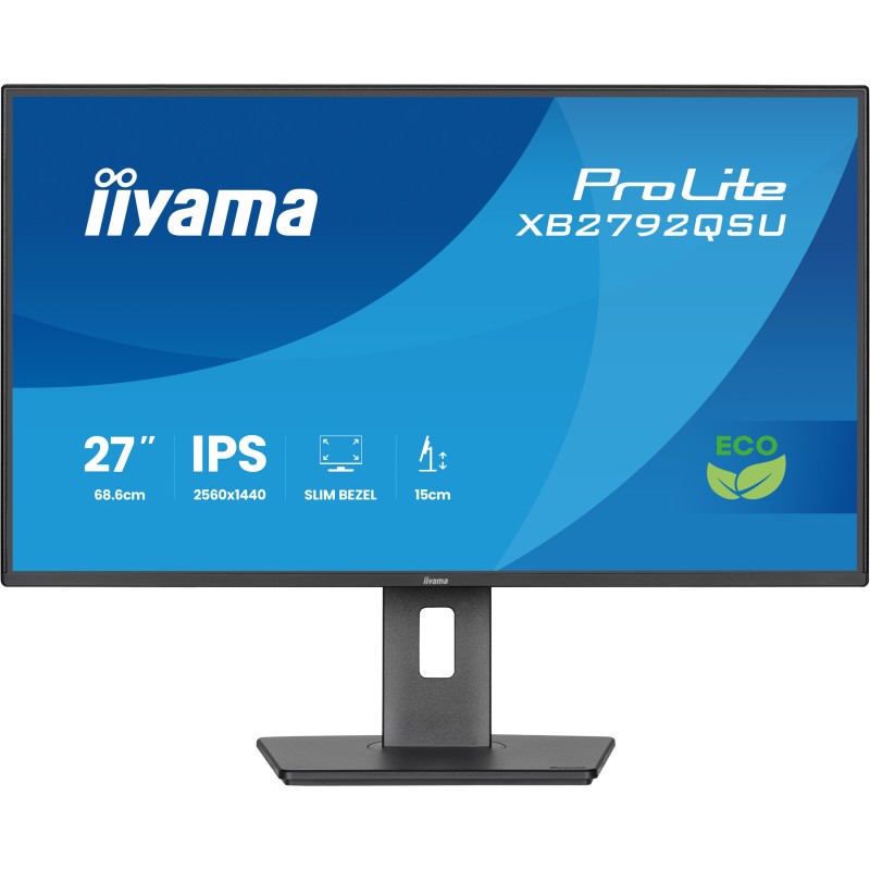 IIYAMA 68.6cm (27') - XB2792QSU-B1 - 16:9 HDMI+DP+2xUSB IPS — Buy in Cyprus with Fast Delivery