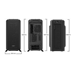 be quiet! Silent Base 802 - Mid Tower Case - Black, E-ATX/ATX/Micro-ITX Support, USB-C, 420mm Front Radiator