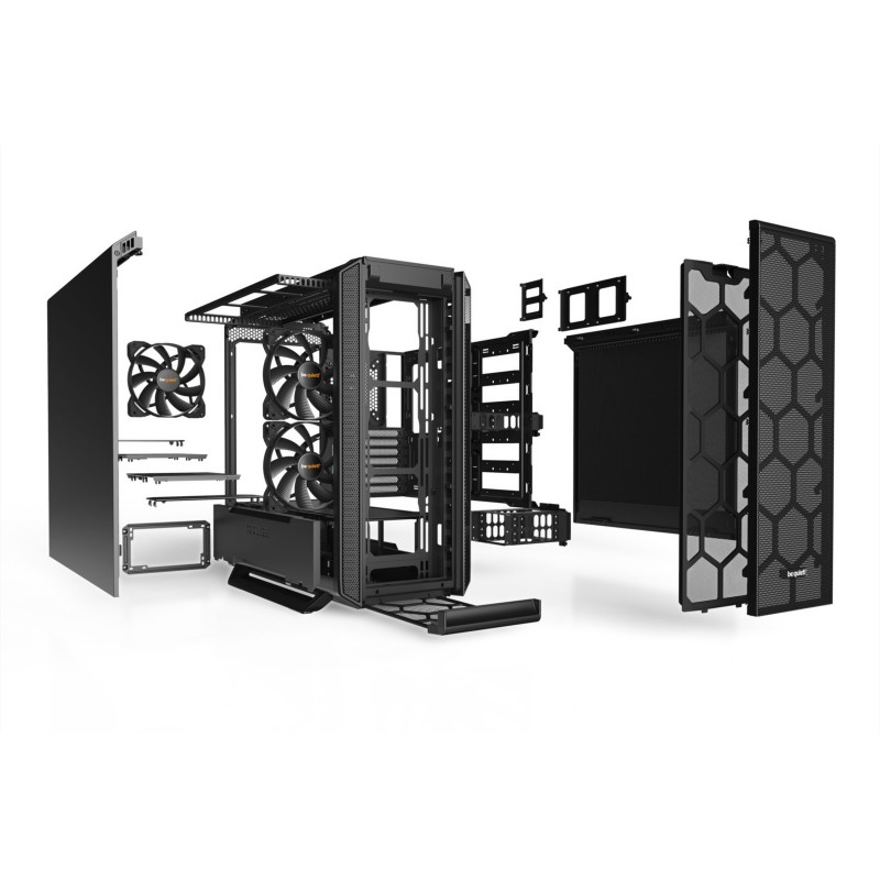 be quiet! Silent Base 802 - Mid Tower Case - Black, E-ATX/ATX/Micro-ITX Support, USB-C, 420mm Front Radiator