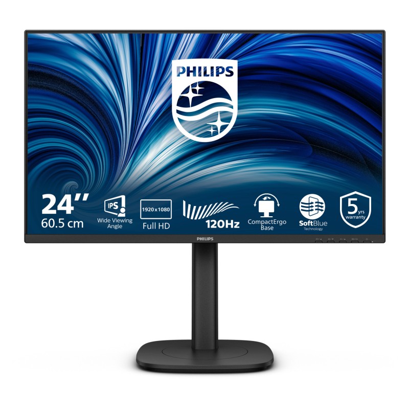 PHILIPS 60.5 cm (23.8") 1920x1080 120 Hz IPS Flat - 24B2N3200J/00 - 60.5 cm, 1920x1080, 120 Hz, IPS, Flat, 300 cd/m2