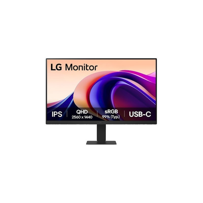 60.5 cm 23.8\" (2560×1440) LG - 24U631A-B - 16:9 QHD IPS 5 ms 100 Hz USB-C HDMI DisplayPort VESA Black