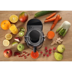 Gorenje Kitchen Juicer - JC400BE - 400W 1.2L Pulp Container XL Tube Inox Black — Buy in Cyprus with Fast Delivery