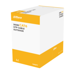 Dahua CAT6 CCA Cable - PFM922-6UN - 305m 0.57mm Black Outdoor — Buy in Cyprus with Fast Delivery