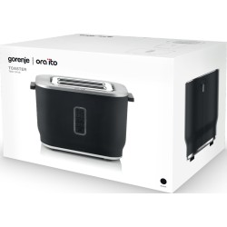 Gorenje Kitchen Toaster - T800ORAB - 800W, 2 Slots, 6 Heating Levels, Black — Buy in Cyprus with Fast Delivery