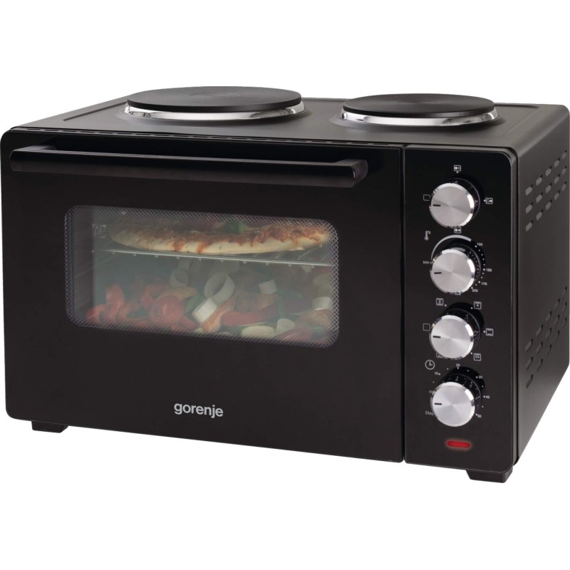 Gorenje Kitchen Oven - OM30GBX - 1000W 30L with Hot Plates — Buy in Cyprus with Fast Delivery