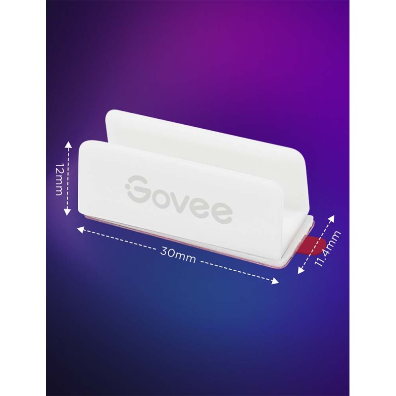 Govee Gaming Wall Neon Rope Light - H10D1 - White, 2 Bracket, 20pcs — Buy in Cyprus with Fast Delivery