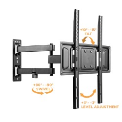 Brateck TV Mount - LPA63-443 - 40x40 Turn 2-Arm 43cm — Buy in Cyprus with Fast Delivery