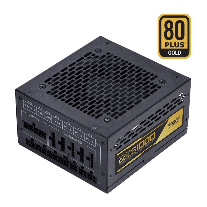 Armaggeddon Certified 1000W Modular Gaming Power Supply - VOLTRON GOLD 1000 - Certified 1000W Modular Gaming Power Supply