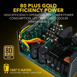 Armaggeddon Certified 1000W Modular Gaming Power Supply - VOLTRON GOLD 1000 - Certified 1000W Modular Gaming Power Supply