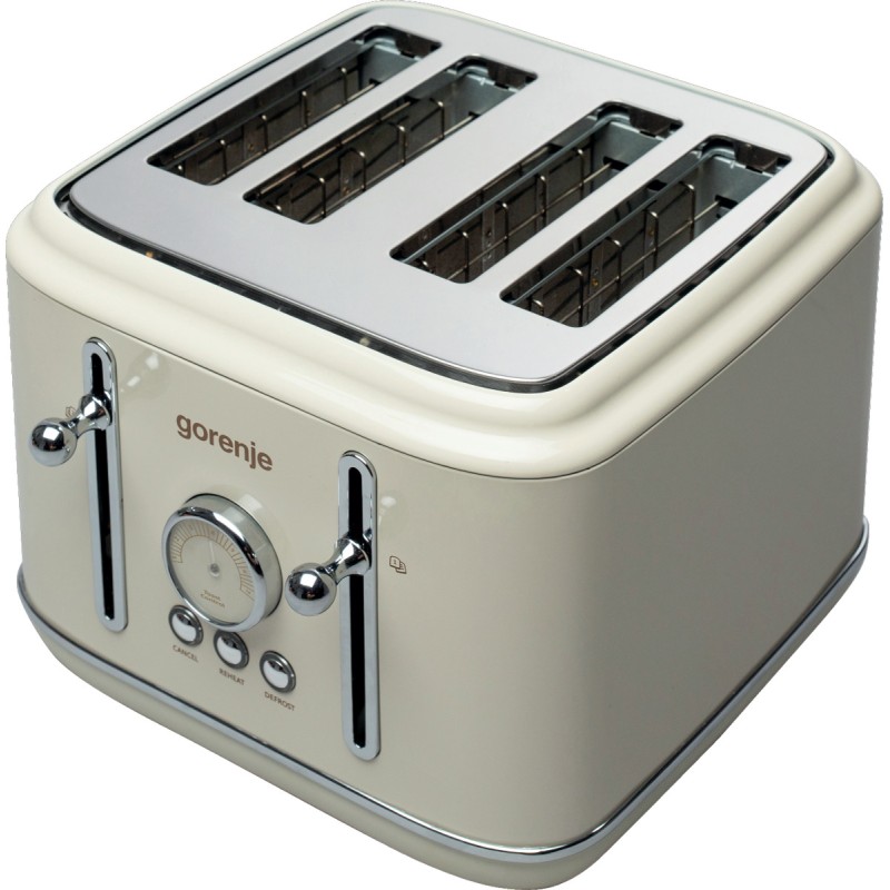 Gorenje Kitchen Toaster - T2300CLIN - 2300W 4 Slots 6 Heating Levels Classico Ivory — Buy in Cyprus with Fast Delivery