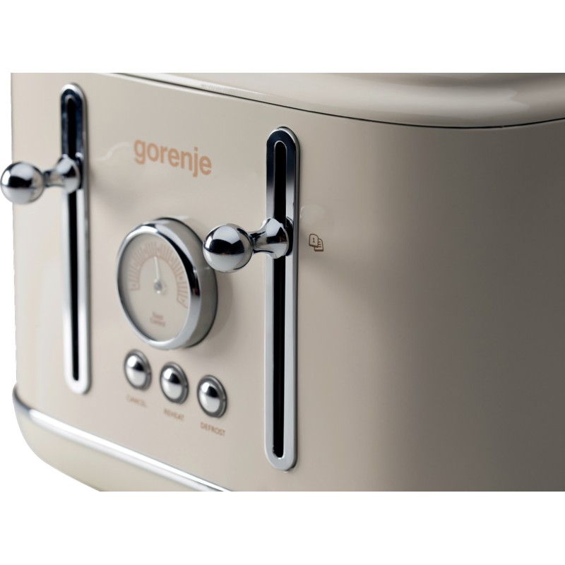 Gorenje Kitchen Toaster - T2300CLIN - 2300W 4 Slots 6 Heating Levels Classico Ivory — Buy in Cyprus with Fast Delivery