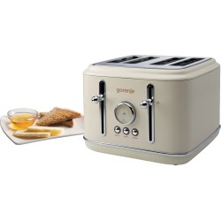 Gorenje Kitchen Toaster - T2300CLIN - 2300W 4 Slots 6 Heating Levels Classico Ivory — Buy in Cyprus with Fast Delivery