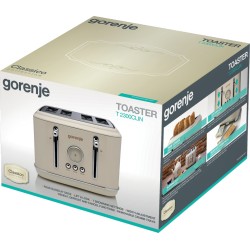 Gorenje Kitchen Toaster - T2300CLIN - 2300W 4 Slots 6 Heating Levels Classico Ivory — Buy in Cyprus with Fast Delivery