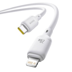 Baseus Cable Lightning to USB-C Silky Series 1.0m White — Buy in Cyprus with Fast Delivery
