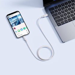 Baseus Cable Lightning to USB-C Silky Series 1.0m White — Buy in Cyprus with Fast Delivery