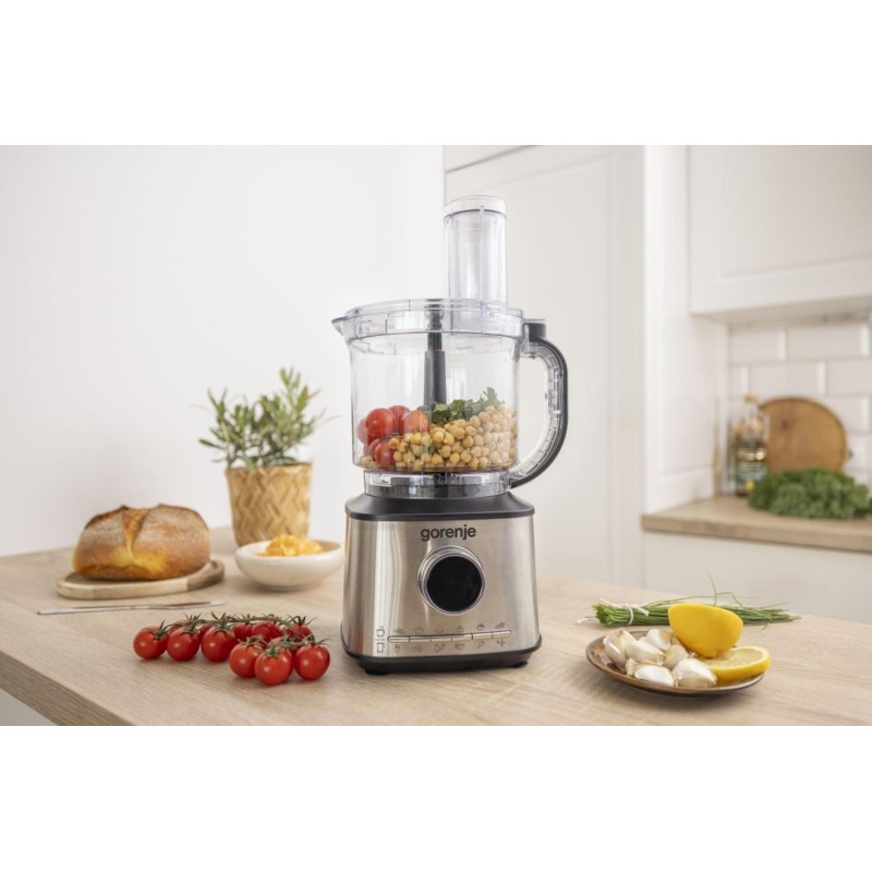 Gorenje Kitchen Blender Food Processor 1500W with 8 attachments - SBR1500E - Black Stainless