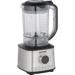 Gorenje Kitchen Blender Food Processor 1500W with 8 attachments - SBR1500E - Black Stainless