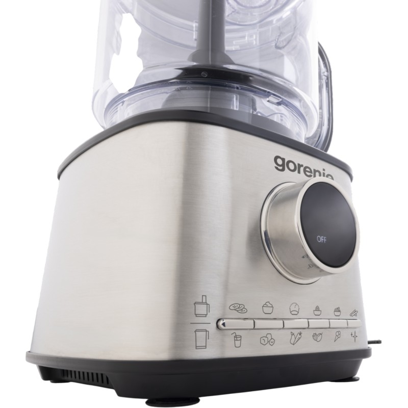 Gorenje Kitchen Blender Food Processor 1500W with 8 attachments - SBR1500E - Black Stainless