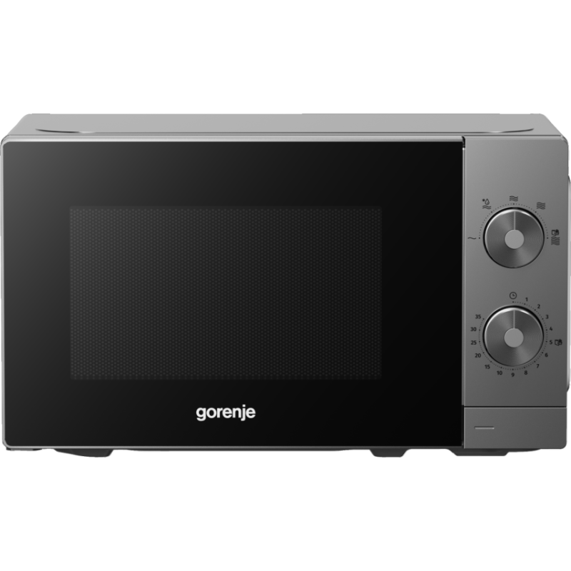 Gorenje Kitchen Microwave Oven - MO20E1T4 - 700W 20L 5 Programs Manual Knots Titanium — Buy in Cyprus with Fast Delivery
