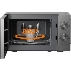 Gorenje Kitchen Microwave Oven - MO20E1T4 - 700W 20L 5 Programs Manual Knots Titanium — Buy in Cyprus with Fast Delivery