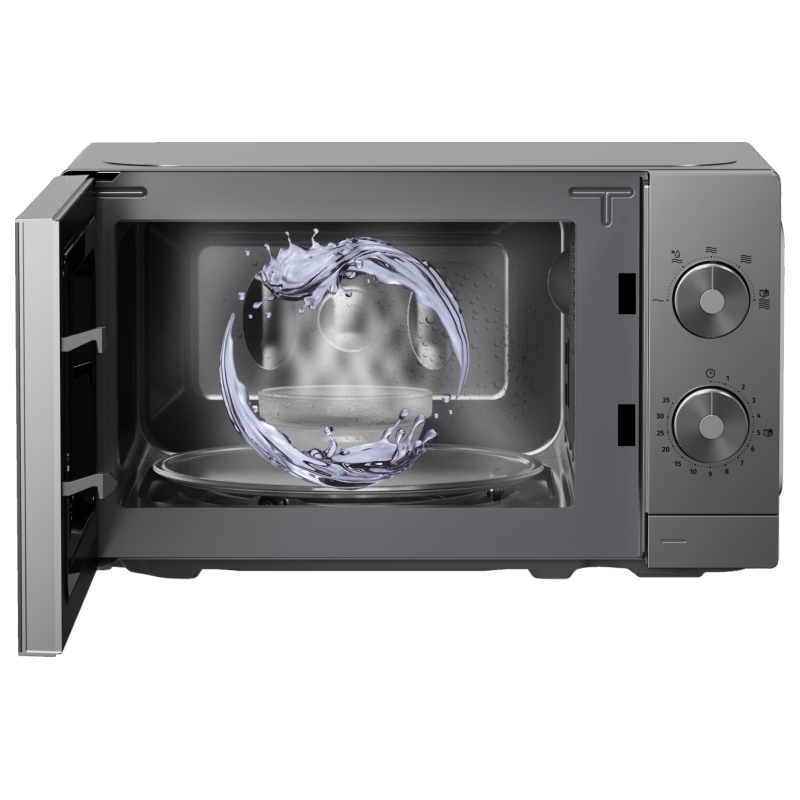 Gorenje Kitchen Microwave Oven - MO20E1T4 - 700W 20L 5 Programs Manual Knots Titanium — Buy in Cyprus with Fast Delivery