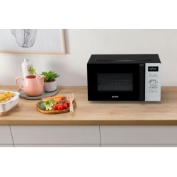 Gorenje Kitchen Microwave Oven - MO20A4XH - 800W + Grill 1000W 20L 11 Programs Digital Screen Stainless Steel