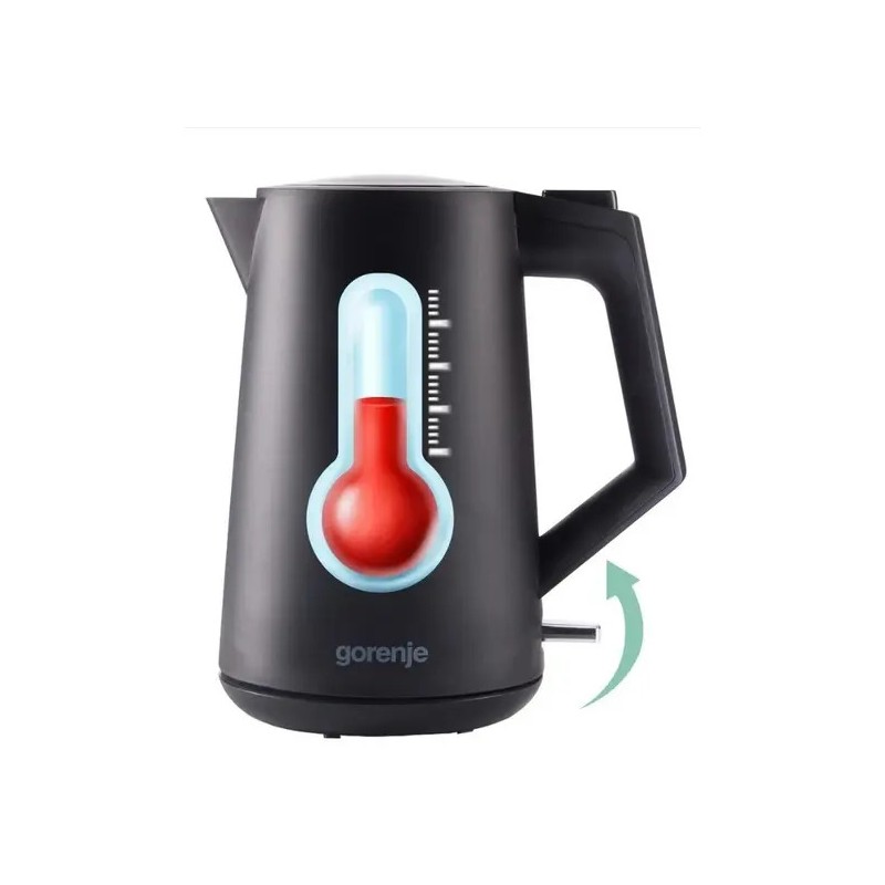 Gorenje Kitchen Kettle - K17OPB - 2200W 1.7L Black — Buy in Cyprus with Fast Delivery