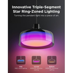 Govee Lamp Ceiling Smart LED Pendant Light - H60C13F1 - RGBICWW + RGBICWW — Buy in Cyprus with Fast Delivery