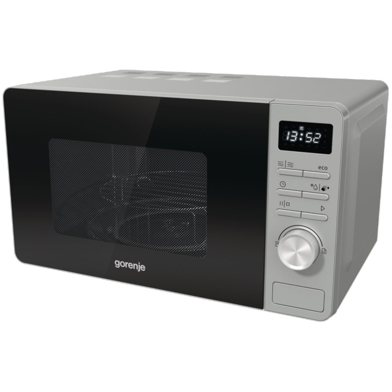 Gorenje Kitchen Microwave Oven - MO23A4X - 800W + Grill 1000W 23L 11 Programs Digital Screen Stainless Steel
