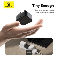 Baseus Charger - Wall 20W USB-C PALM Series UK Black — Buy in Cyprus with Fast Delivery