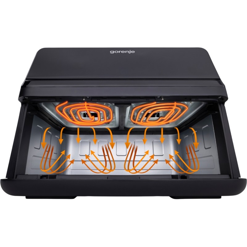 Gorenje Kitchen Air Fryer - AF2700BP - 2700W, 9L, 8 Programs, 2x Independent Cavities — Buy in Cyprus with Fast Delivery