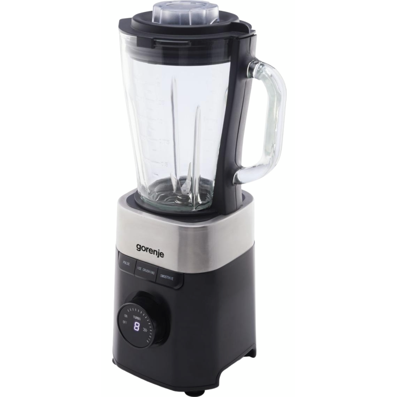 Gorenje Kitchen Blender - B1000DE - 1000W 1.5L Glass Jug 21000 RPM 3 Programs Black Inox — Buy in Cyprus with Fast Delivery
