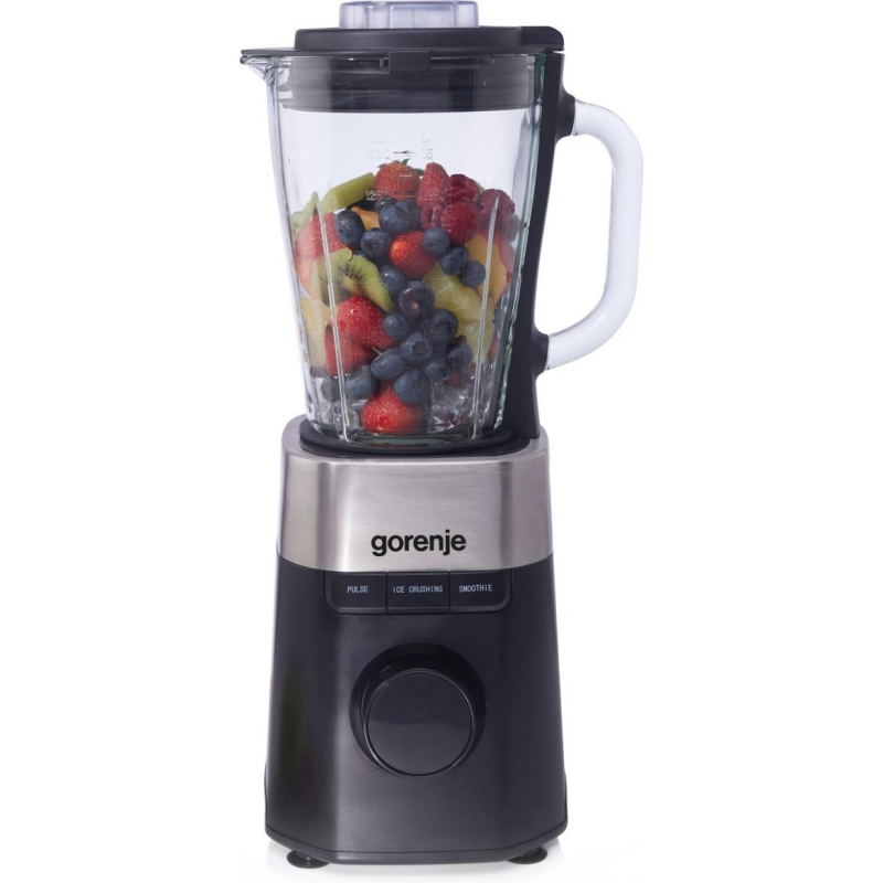 Gorenje Kitchen Blender - B1000DE - 1000W 1.5L Glass Jug 21000 RPM 3 Programs Black Inox — Buy in Cyprus with Fast Delivery