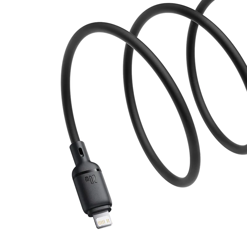 Baseus Cable Lightning to USB-C Silky Series - 1.0m Black — Buy in Cyprus with Fast Delivery