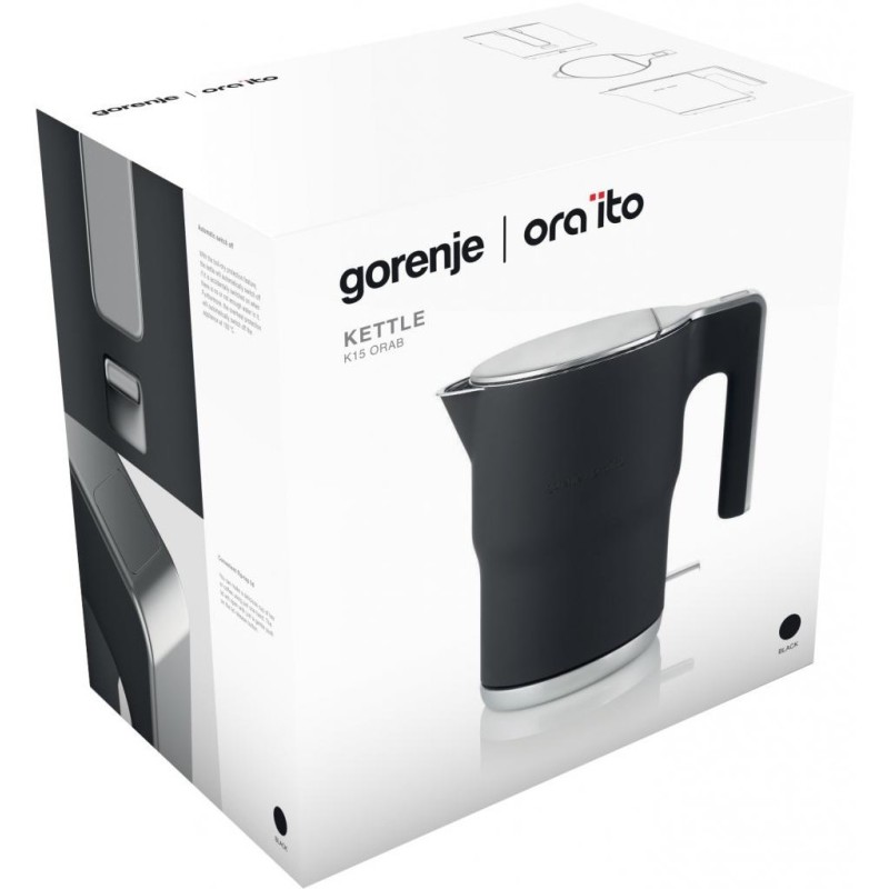 Gorenje Kitchen Kettle - K15ORAB - 2400W 1.5L Cool Touch — Buy in Cyprus with Fast Delivery