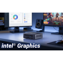 MINIX Mini PC Intel Core 3 16GB DDR5, 512GB SSD, Triple Display Windows 11 Pro - NUC355 - Triple Display Windows 11 Pro