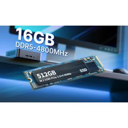 MINIX Mini PC Intel Core 3 16GB DDR5, 512GB SSD, Triple Display Windows 11 Pro - NUC355 - Triple Display Windows 11 Pro