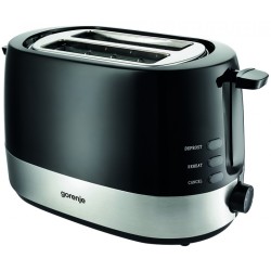 Gorenje Kitchen Toaster - T850BK - 850W 2 Slots 7 Heating Levels Black — Buy in Cyprus with Fast Delivery