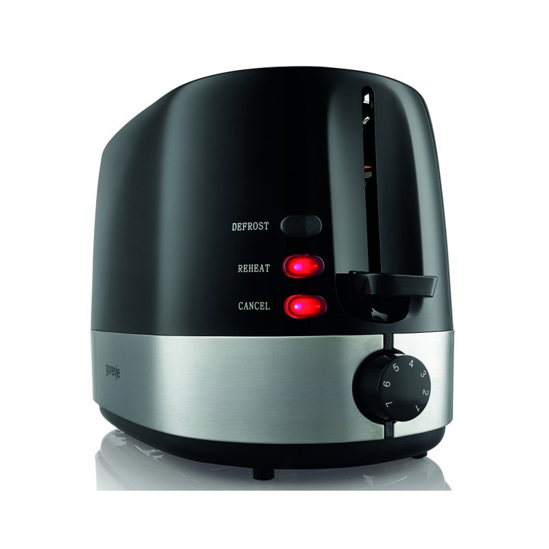Gorenje Kitchen Toaster - T850BK - 850W 2 Slots 7 Heating Levels Black — Buy in Cyprus with Fast Delivery
