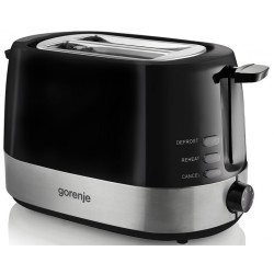 Gorenje Kitchen Toaster - T850BK - 850W 2 Slots 7 Heating Levels Black — Buy in Cyprus with Fast Delivery