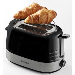 Gorenje Kitchen Toaster - T850BK - 850W 2 Slots 7 Heating Levels Black — Buy in Cyprus with Fast Delivery