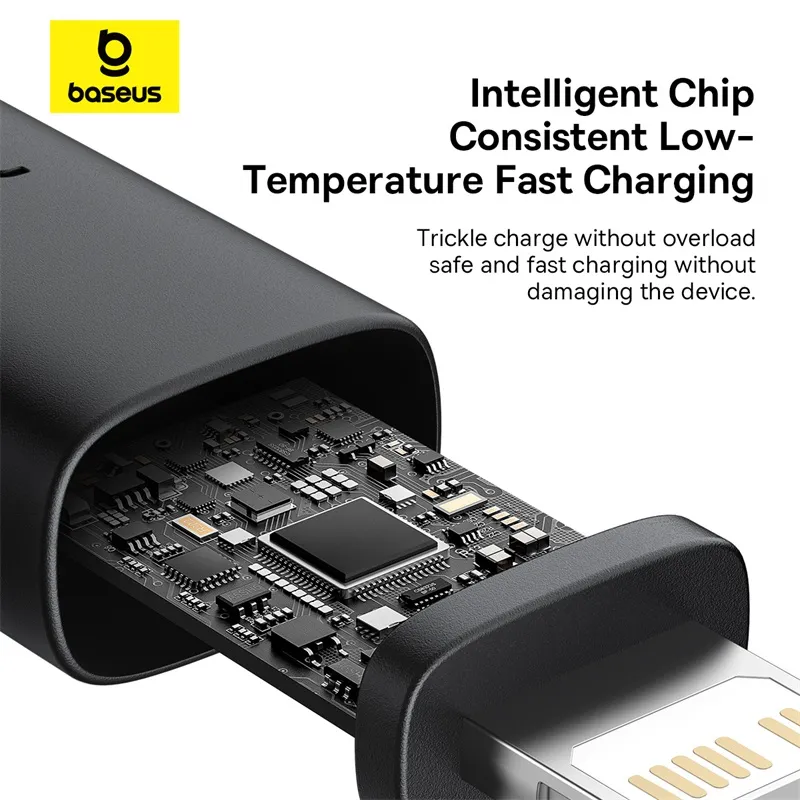 Baseus Cable Lightning to USB-C Dura Series Braided - 1.0m Black — Buy in Cyprus with Fast Delivery