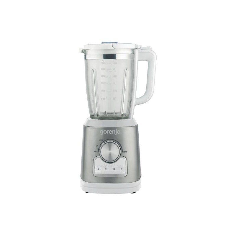 Gorenje Kitchen Blender - B1400BE - 1400W 1.75L Glass Jug 32000 RPM 4 Programs White Inox — Buy in Cyprus with Fast Delivery