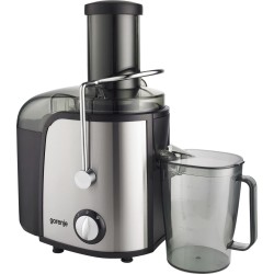 Gorenje Kitchen Juicer 800W 1.5L Pulp Container XL Tube Inox Black - JC805EII - 800W 1.5L Pulp Container XL Tube Inox Black