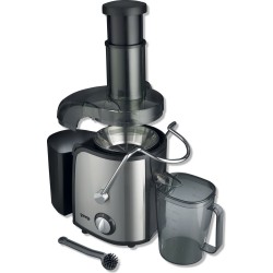 Gorenje Kitchen Juicer 800W 1.5L Pulp Container XL Tube Inox Black - JC805EII - 800W 1.5L Pulp Container XL Tube Inox Black